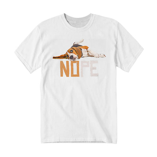 Lazy Beagle Nope Shirt Vintage Fun T Shirt Designs Beagle Owner Gifts