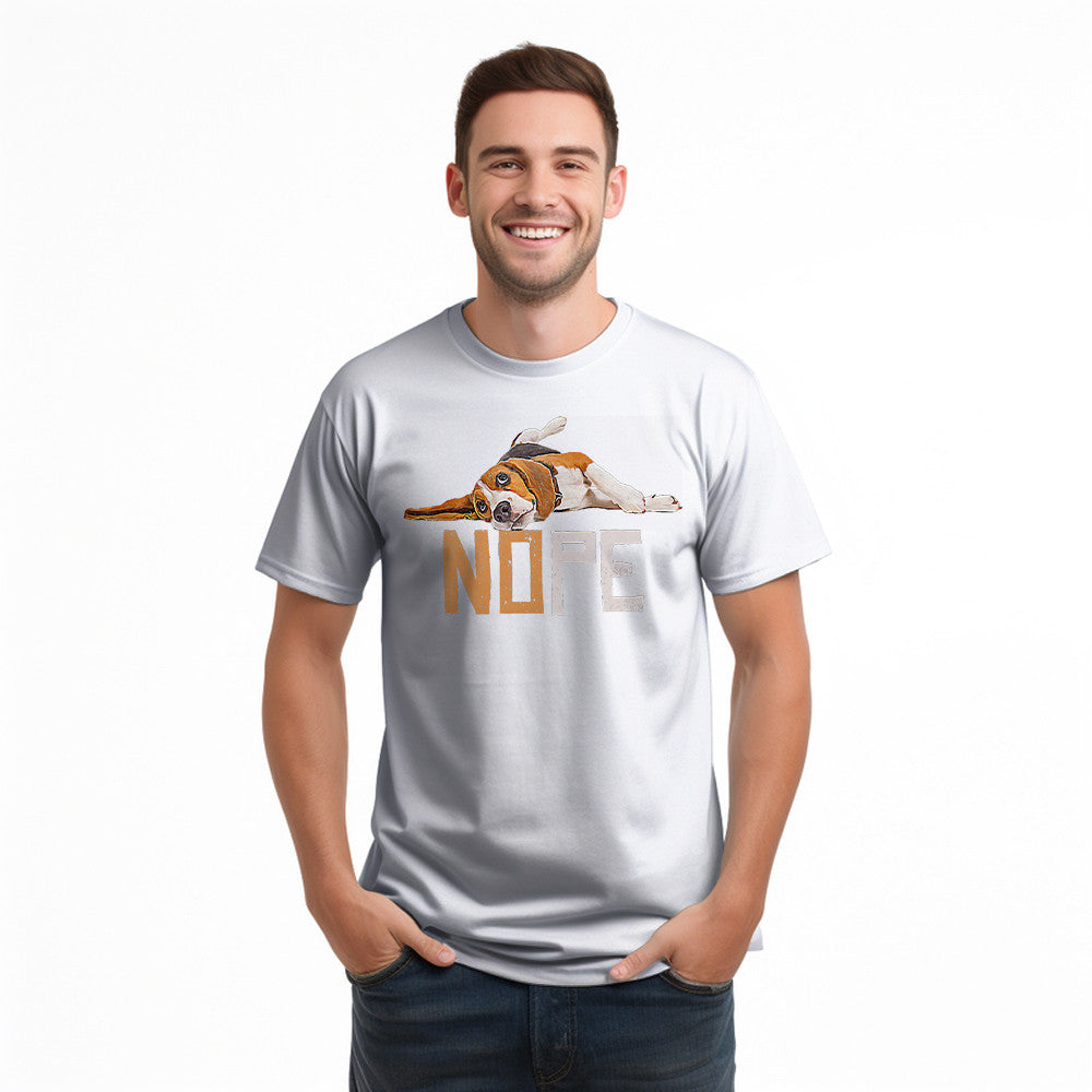 Lazy Beagle Nope Shirt Vintage Fun T Shirt Designs Beagle Owner Gifts