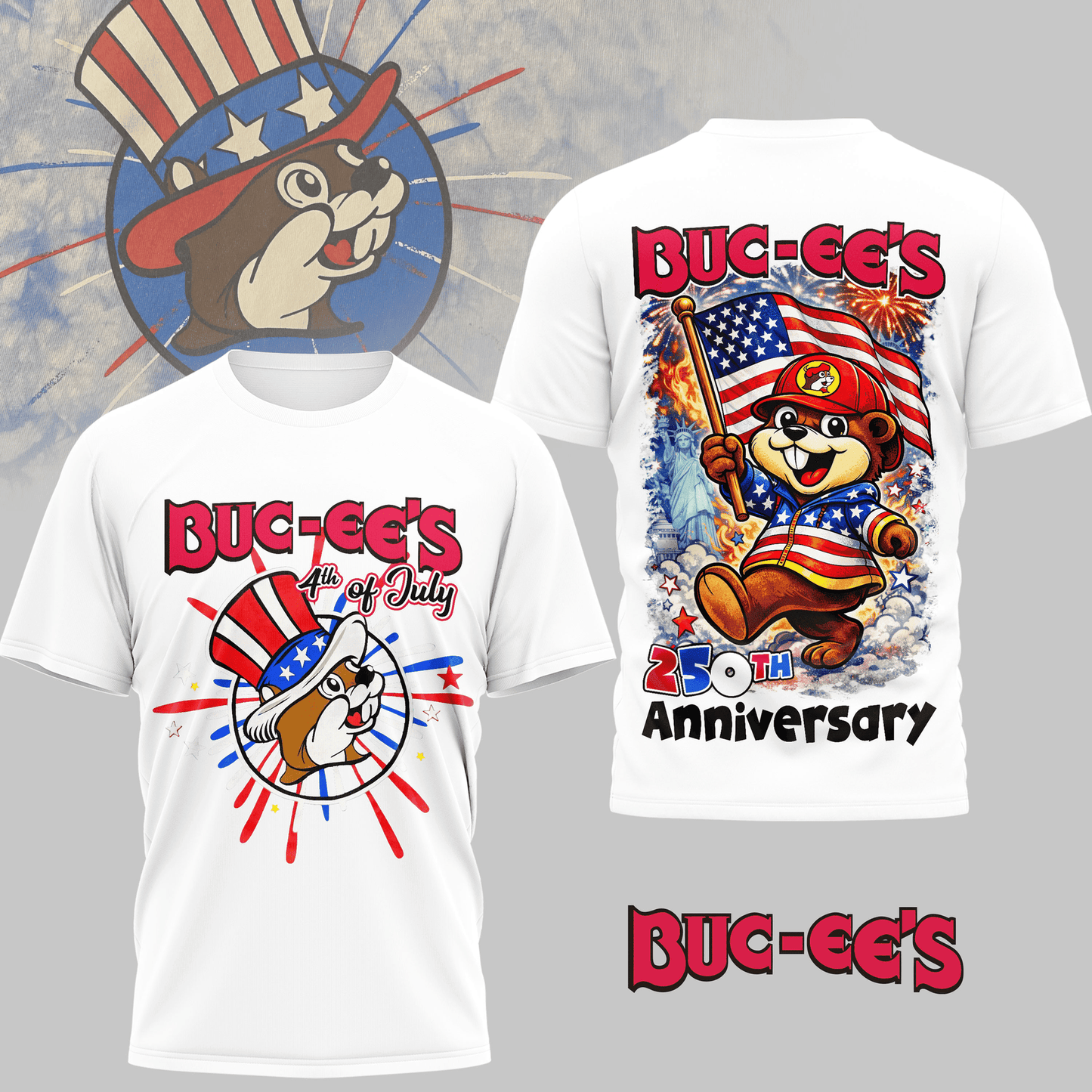 Buc-ee's 4th of July 250th Anniversary Shirt Patriotic T-Shirt 4th Of July Gift