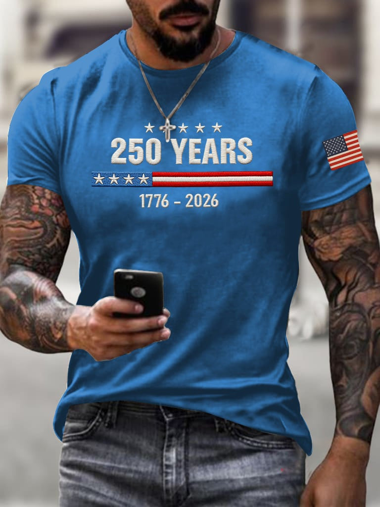Men's 250th Anniversary of the United States Shirt Celebrating USA 250 Patriotic Gifts