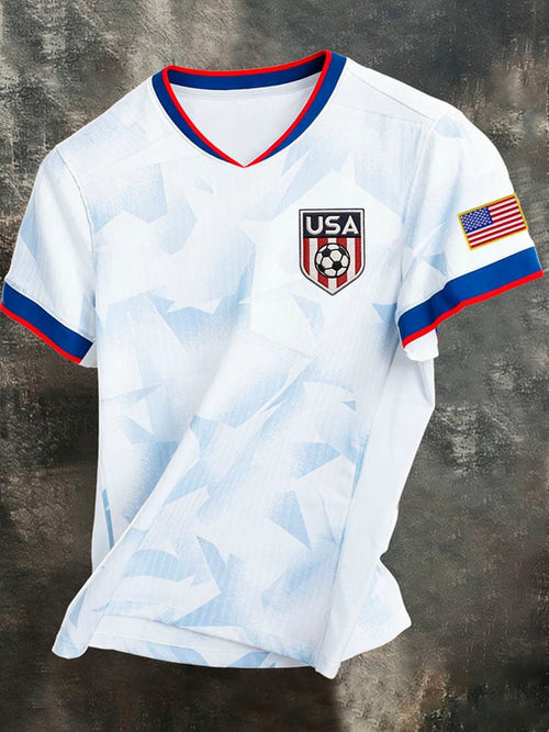 USA Soccer World Cup 2026 V-Neck Shirt Game Day FIFA Merch Gift For USA Supporters