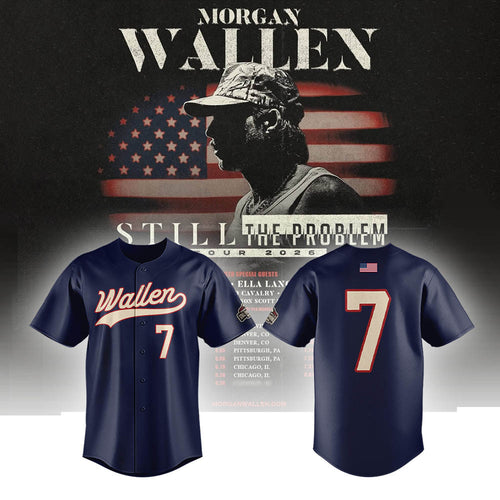 Morgan Wallen Still The Problem Tour US Bank Stadium Jersey 7 Morgan Wallen Merch