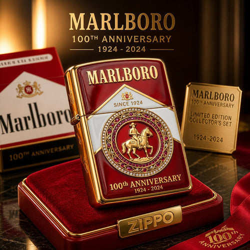 Marlboro 100Th Anniversary 1924 2024 Zippo Marlboro Merch Best Gift For Dad