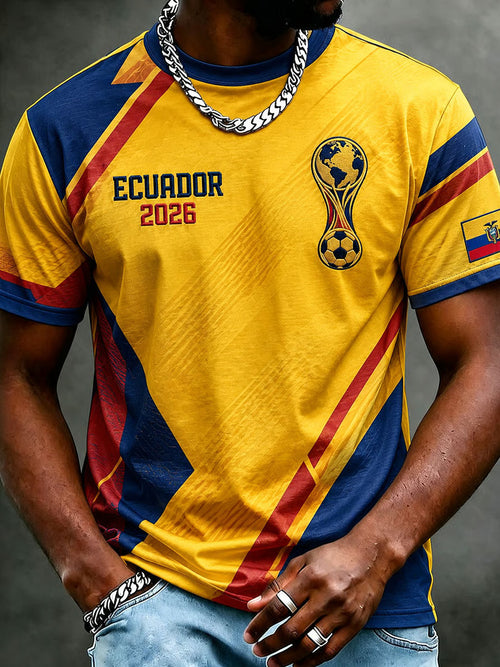 Ecuador 2026 World Cup T-Shirt Men's Game Day Outfits FIFA Merch Best Gifts For Ecuadorian