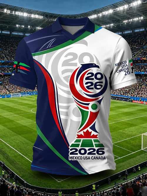 FIFA World Cup 2026 America V-Neck Jersey USA Mexico Canada Apparel Gift For Sports Fan