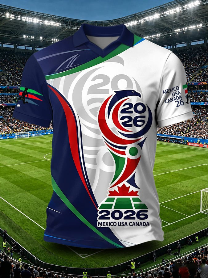 FIFA World Cup 2026 America V-Neck Jersey USA Mexico Canada Apparel Gift For Sports Fan