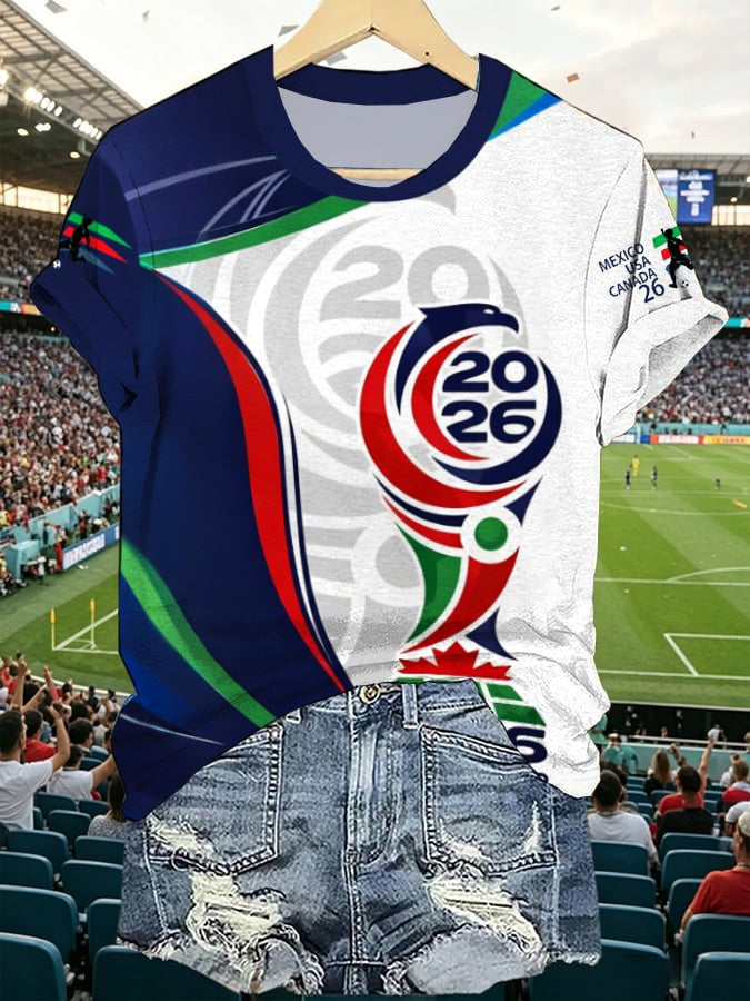 FIFA World Cup 2026 United Host Nations V-Neck Shirt USA Mexico Canada Apparel Gift For Fans Girl