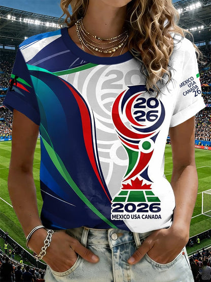FIFA World Cup 2026 United Host Nations V-Neck Shirt USA Mexico Canada Apparel Gift For Fans Girl