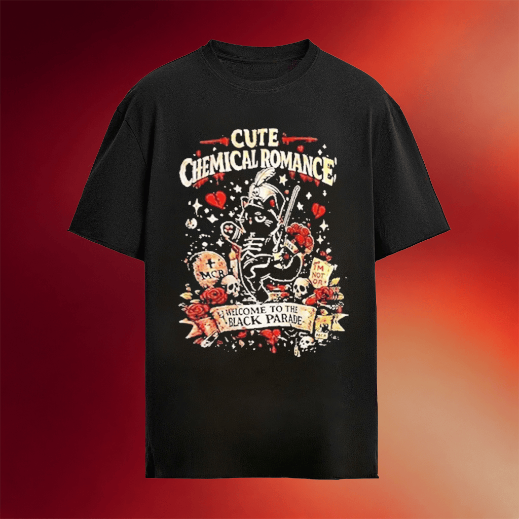 My Chemical Romance Merch Cute Chemical Romance Shirt The Black Parade 2026 Tour Merch