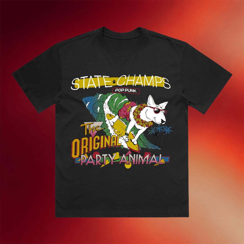 State Champs Merch 2026 Party Animal T-Shirt State Champs Pop Punk Shirt Gifts For Fan