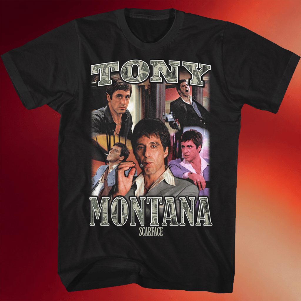 Scarface 83 Merch Tony Montana Make The Money Scarface T-Shirt Dad Gifts For Father's Day