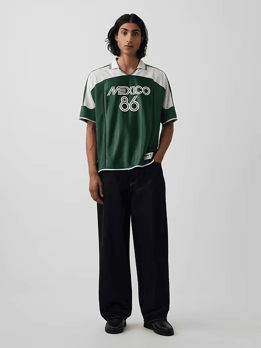 GAP Mexico Jersey Gap World Cup Merch Game Day Clothing Gifts For Mexico Football Fans
