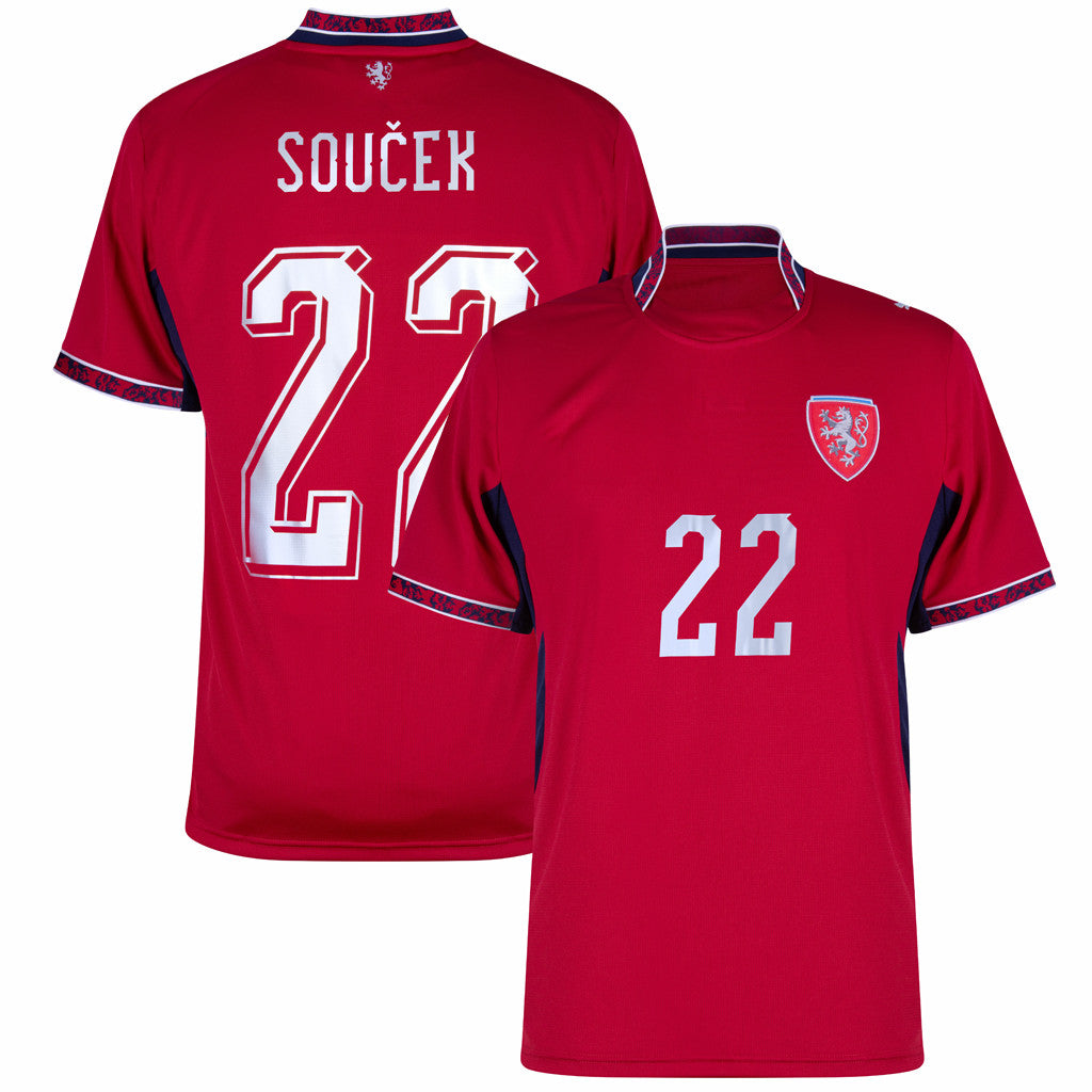 World Cup 2026 Merch Czech Republic Home Soucek 22 Jersey Czech National Team Merch Fan Gear