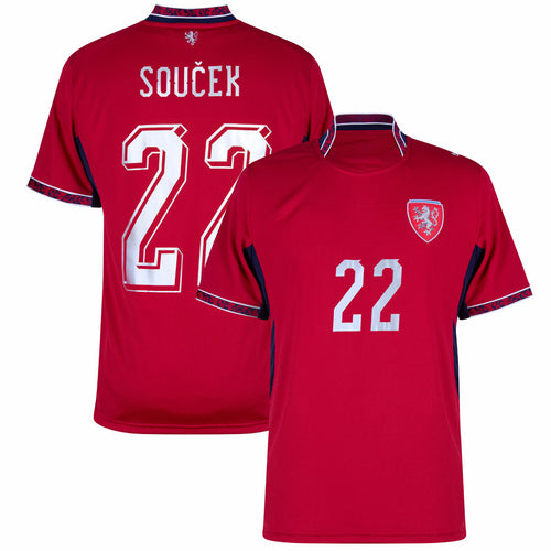 World Cup 2026 Merch Czech Republic Home Soucek 22 Jersey Czech National Team Merch Fan Gear