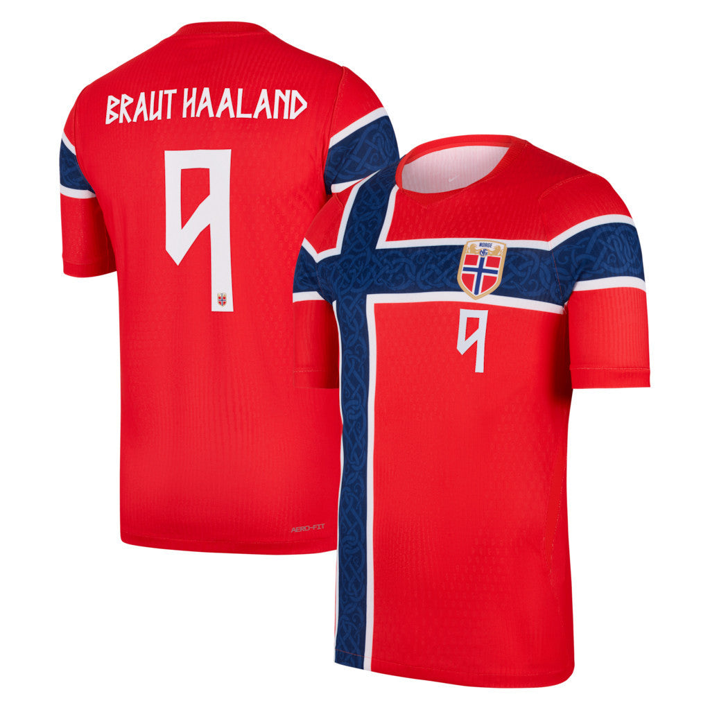 FIFA World Cup 2026 Merch #9 Erling Haaland Norway National Team 2026 Home Match Jersey