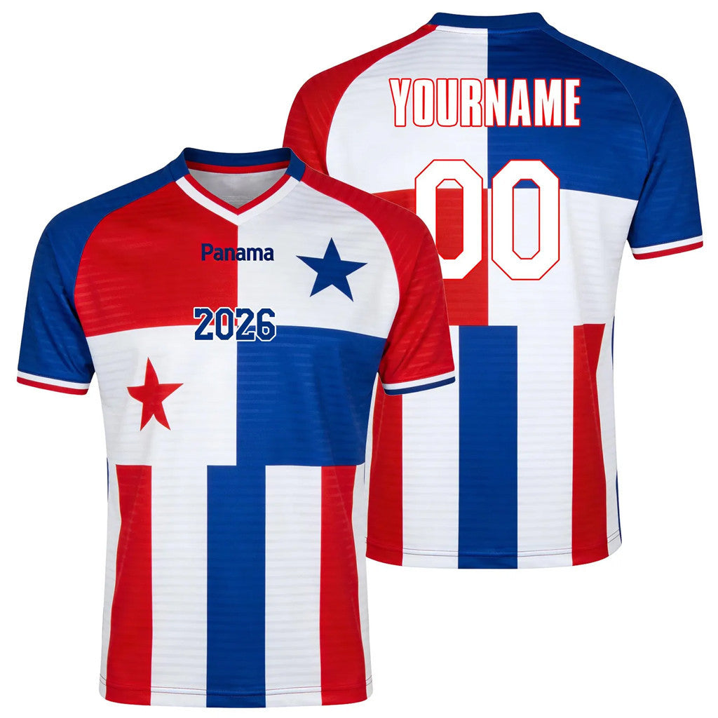 Personalized FIFA World Cup 2026 Merch Panama Soccer WC 2026 V-Neck T-Shirt Gifts For Panama Fan