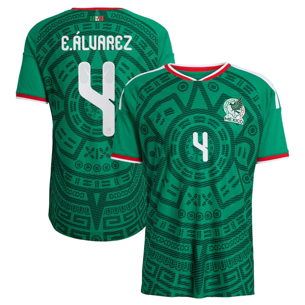 FIFA World Cup 2026 Merch #4 Edson Alvarez Mexico National Team 2026 Jersey Gifts For Fan