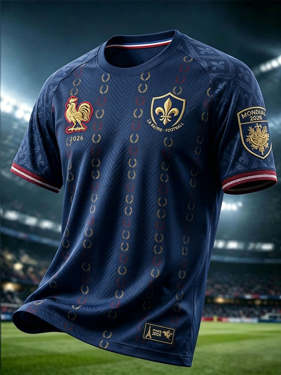 France FIFA World Cup 2026 T-Shirt Retro France 2026 Football Emblem Shirt Gifts For Fans