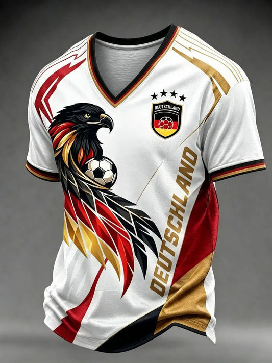 Germany FIFA World Cup 2026 V-Neck Shirt Football Fan Gear Best Gifts For Game Day