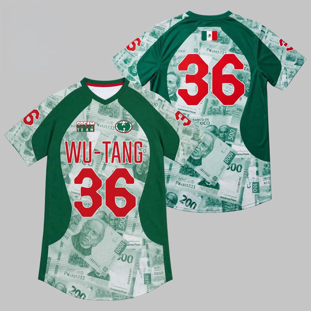 Wu-Tang Clan X FIFA World Cup 2026 CREAM Team Mexico Soccer Jersey Mexico Football FIFA Merch