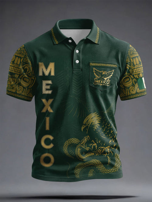 Mexico FIFA World Cup 2026 Polo Shirt Game Day Outfits Mexico Football Team Merch Fan Gifts
