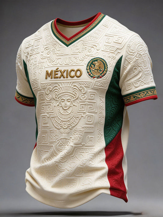 Mexico FIFA World Cup 2026 V-Neck Shirt Match Day Shirt Mexico Football Team Merch Him Gifts
