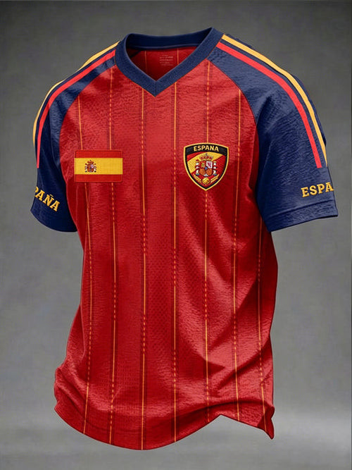 Spain 2026 World Cup V-Neck Shirt Spain National Team Merch Best Gifts For Game Day