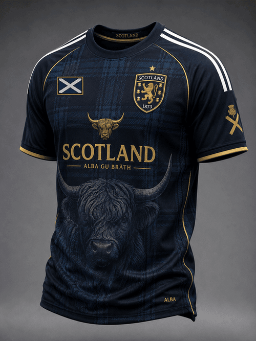 Scotland FIFA World Cup 2026 Merch Scotland Alba Gu Brath T-Shirt Gift For UK Football Lovers