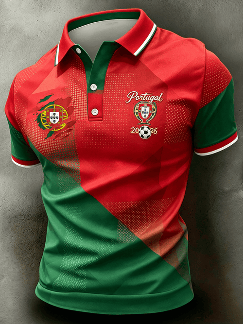 Portugal FIFA World Cup 2026 Polo Shirt Game Day Clothes Gifts For Portugal Football Supporter