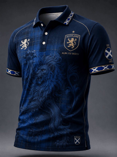 Scotland FIFA World Cup 2026 Polo Shirt Alba Gu Brath Game Day Apparel Gift For Soccer Fans