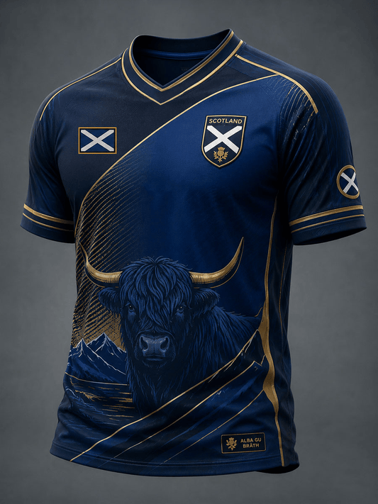 Scotland FIFA World Cup 2026 V-Neck Shirt Gameday Outfits Gifts For Soccer Fans For Men