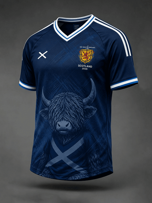 Scotland FIFA World Cup 2026 V-Neck Shirt We Have A Dream Shirts Soccer Fan Gifts For Him