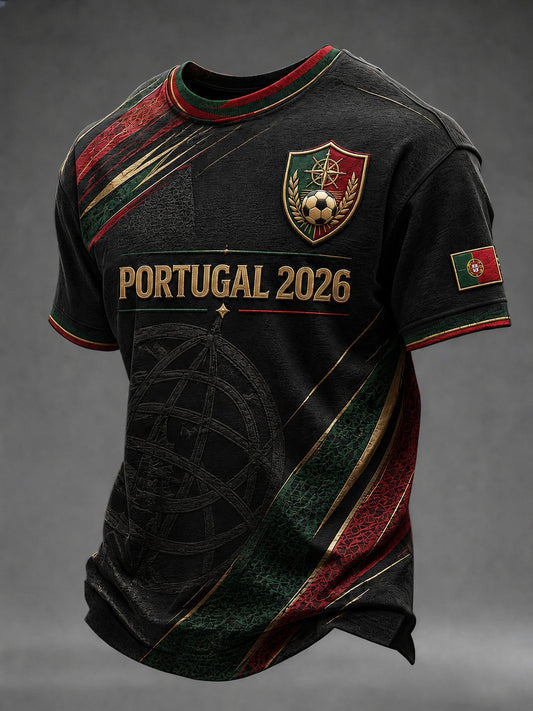 Portugal FIFA World Cup 2026 T-Shirt Game Day Attire Portugal Football Team Merchandise Gifts