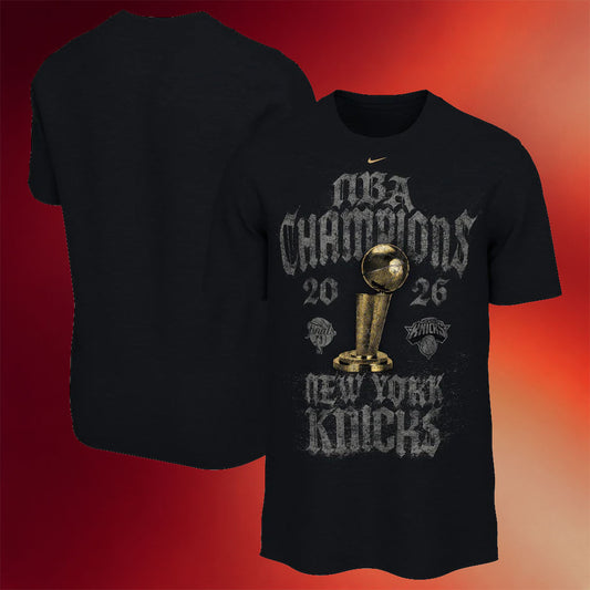 New York Knicks Championship Shirt Locker Room Collection NY Knicks 2026 Finals Champions T-Shirt Black