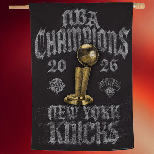 New York Knicks Championship Flag Locker Room Collection NY Knicks 2026 Finals Champions Merch