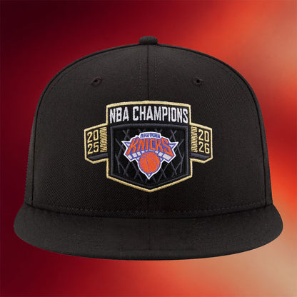 New York Knicks Championship Snapback Hat NY Knicks 2026 Finals Champions Merch Embroidered