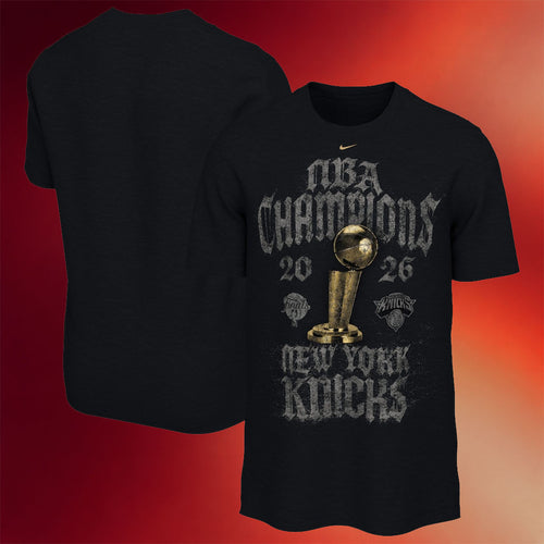 New York Knicks Champions Merch New York Knicks 2026 Finals Champions Locker Room T-Shirt Black