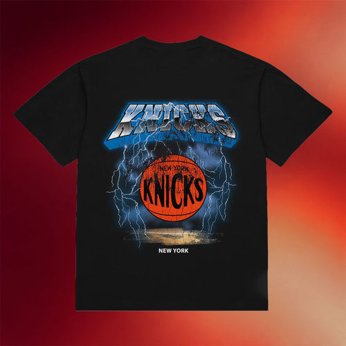 New York Knicks Championship Shirt 2026 NY Knicks Black Lightning T-Shirt Basketball Lover Gift