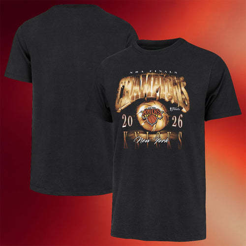 New York Knicks Championship Shirt NY Knicks 47 Black 2026 Finals Champions Franklin T-Shirt Mens