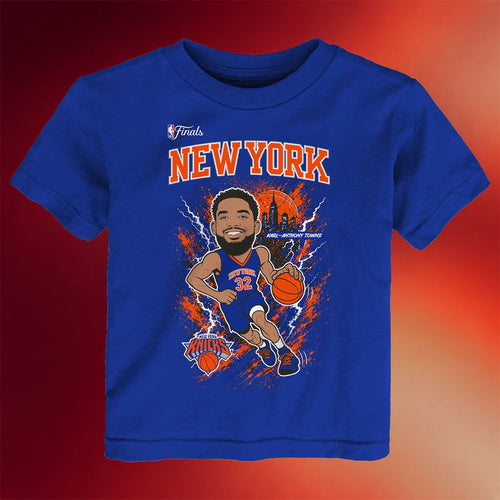 New York Knicks Champions Merch NY Knicks Karl-Anthony Towns 2026 Finals Player T-Shirt