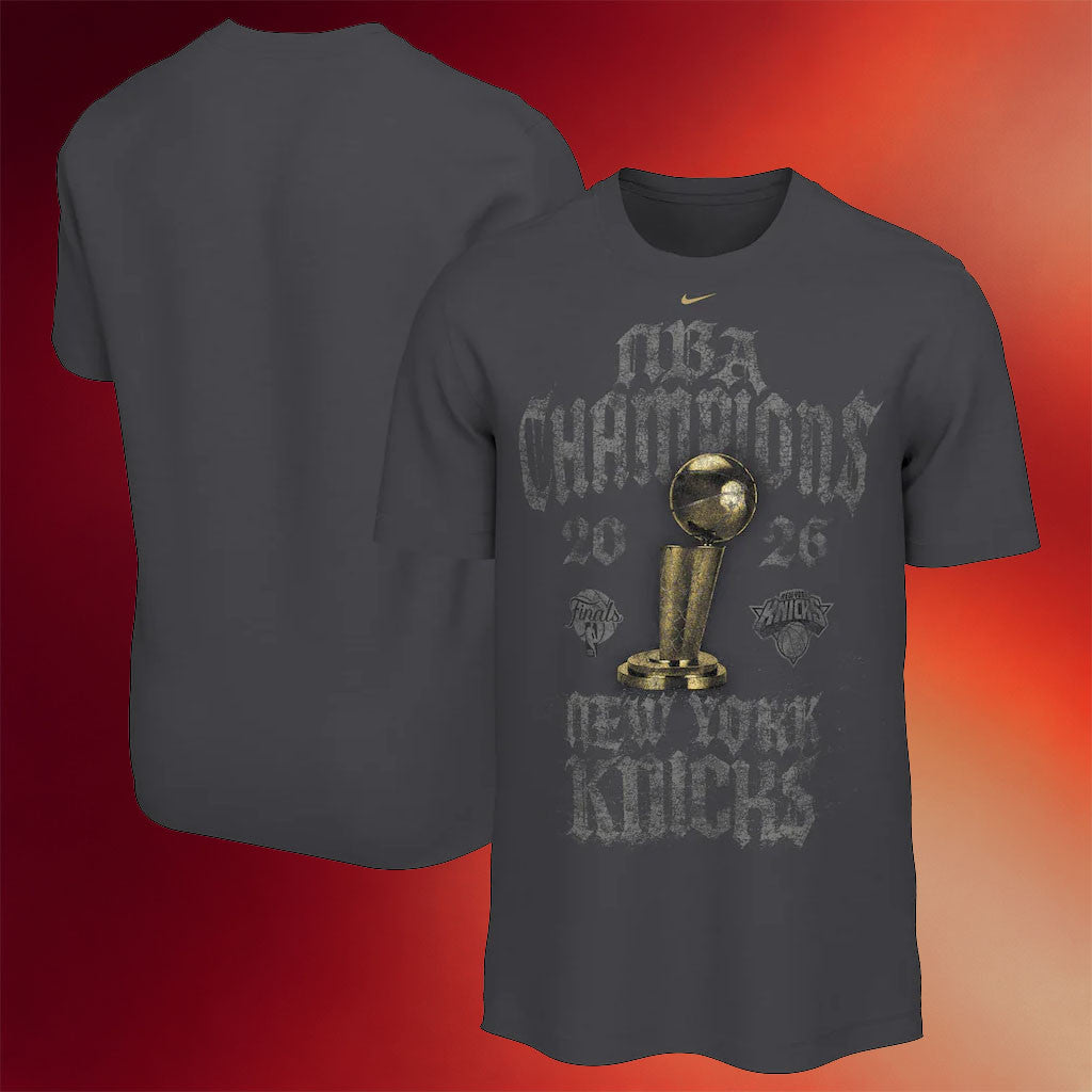 New York Knicks Champions Merch 2026 Knicks Finals Champions Locker Room T-Shirt Fan Merch Gray