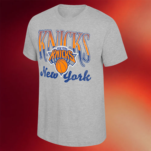 New York Knicks Champions Merch 2026 NY Knicks Stadium Essentials Sport Grey Sky High T-Shirt