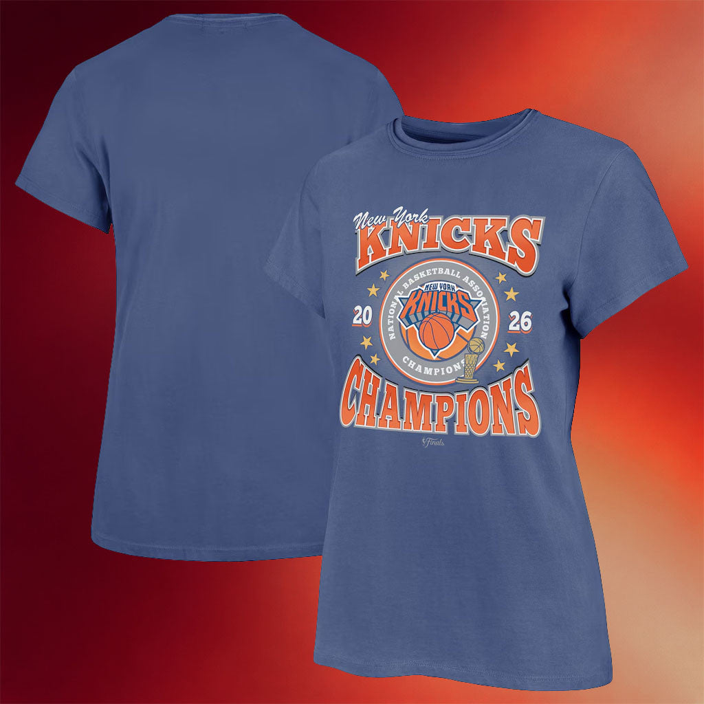 New York Knicks Championship Shirt 2026 NY Knicks 47 Finals Champions Frankie T-Shirt Blue