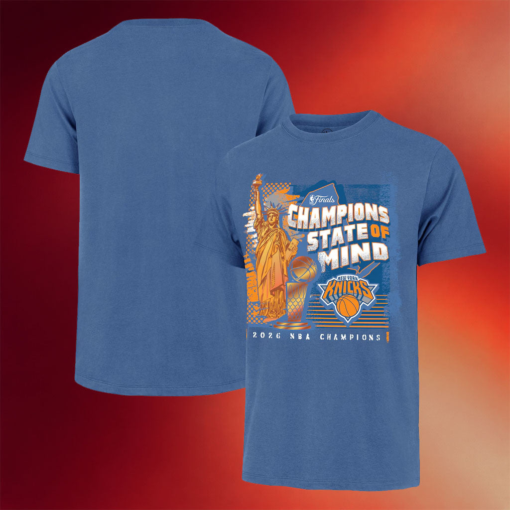 NY Knicks Champions Merch New York Knicks 2026 Finals Champions Statue of Liberty Franklin T-Shirt