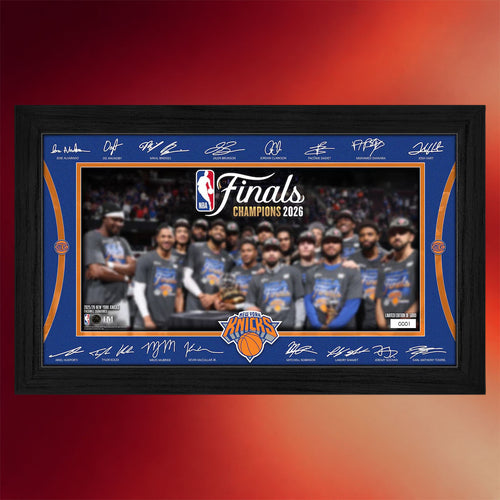 New York Knicks Champions Merch NY Knicks 2026 Finals Champions Signature Photo Poster Decor