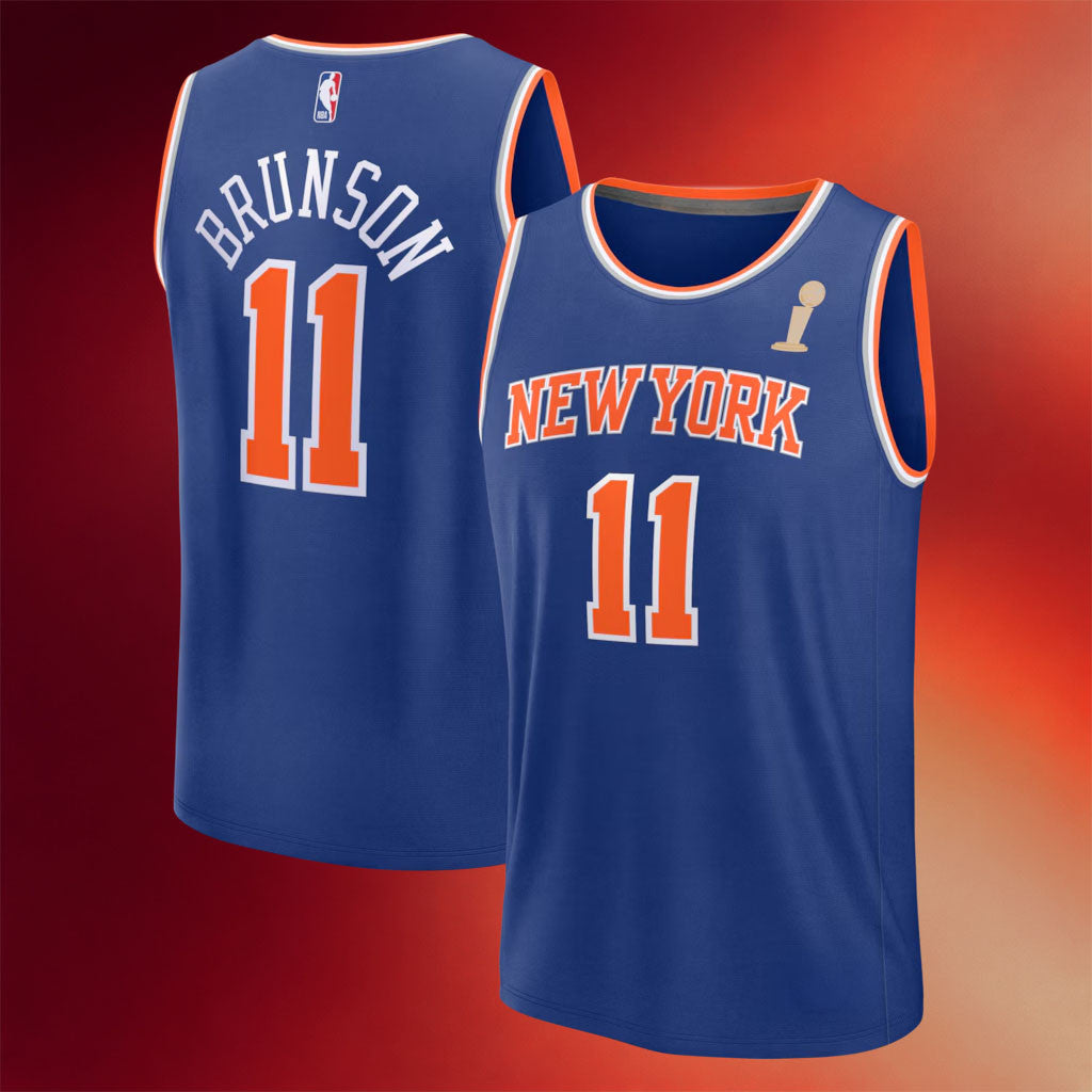 2026 New York Knicks Champions Merch NY Knicks Jalen Brunson #11 Finals Champions Basketball Jersey