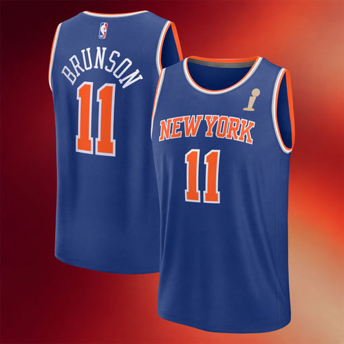 2026 New York Knicks Champions Merch NY Knicks Jalen Brunson #11 Finals Champions Basketball Jersey
