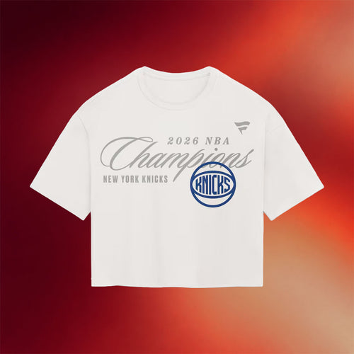 New York Knicks Champions Merch 2026 NY Knicks Finals Champions Cropped Shirt Fan Gear Women's