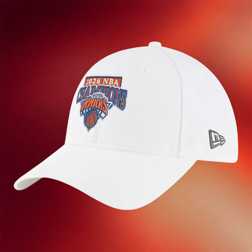 NY Knicks Champions Merch 2026 New York Knicks Finals Champions Embroidered Hat Fan Merch White