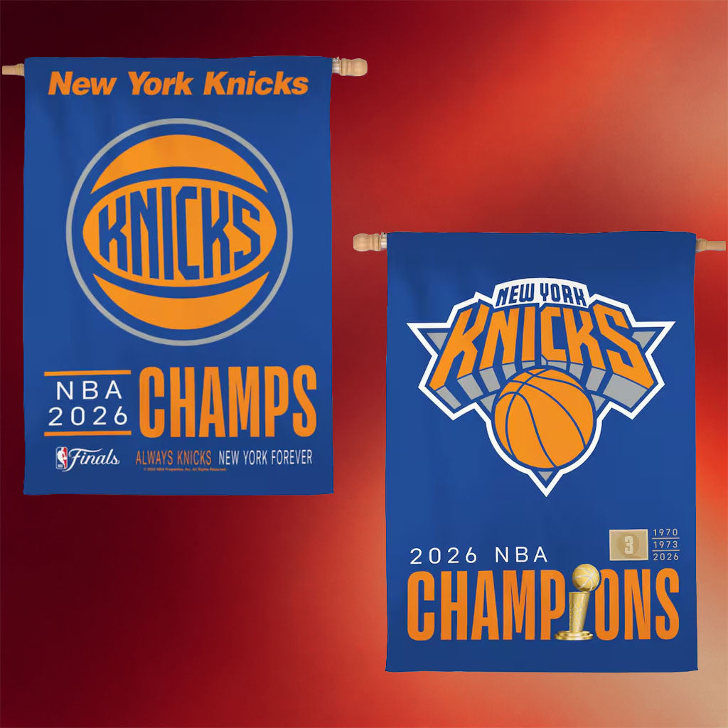 New York Knicks Champions Merch 2026 NY Knicks Finals Champions Flag Home Decor For Fans